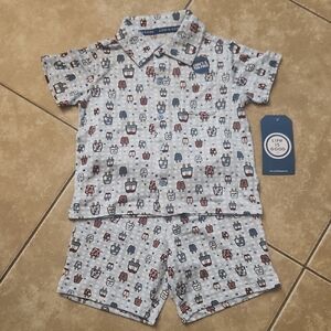 Life Is Good Kids Pajama Set - Blue, Red, and White